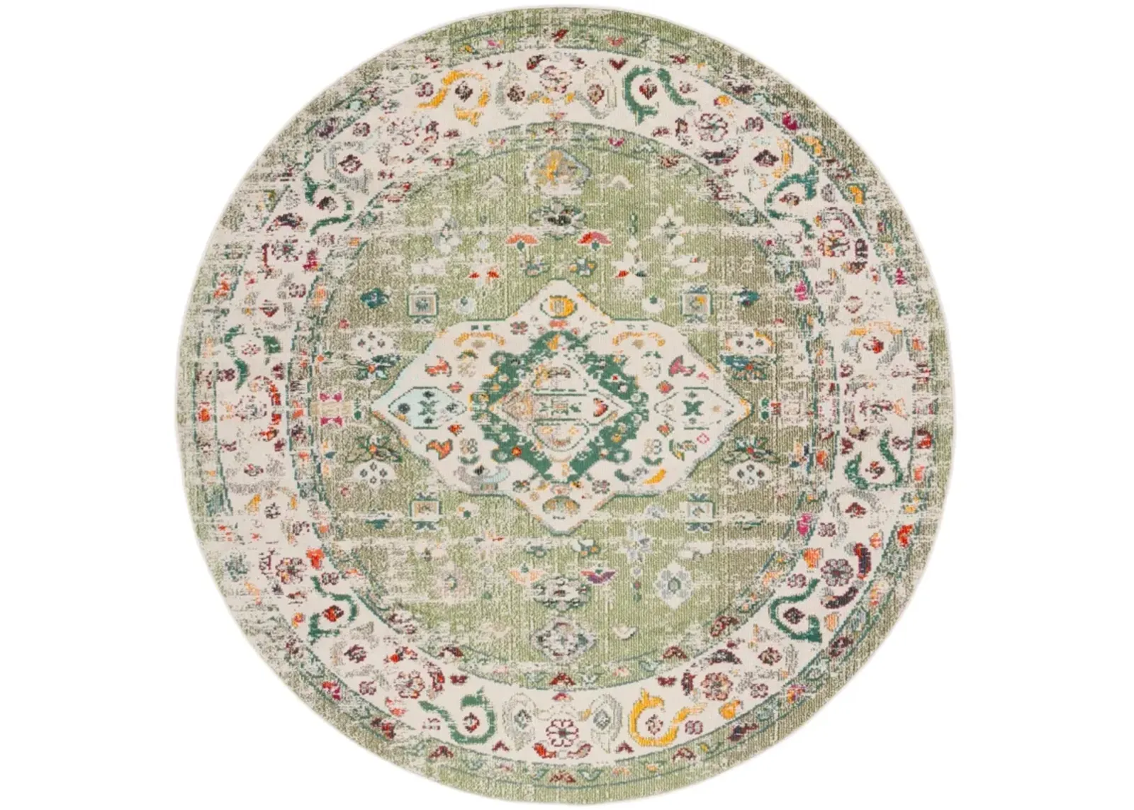 MADISON 468 SAGE  6'-7' x 6'-7' Round Round Rug