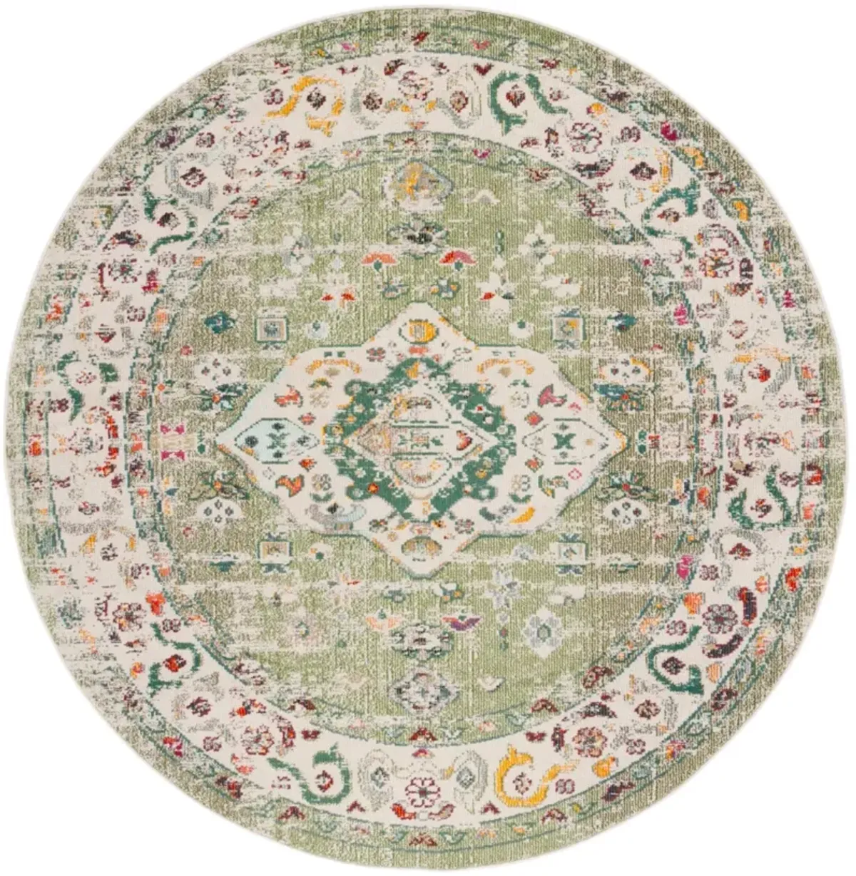 MADISON 468 SAGE  6'-7' x 6'-7' Round Round Rug