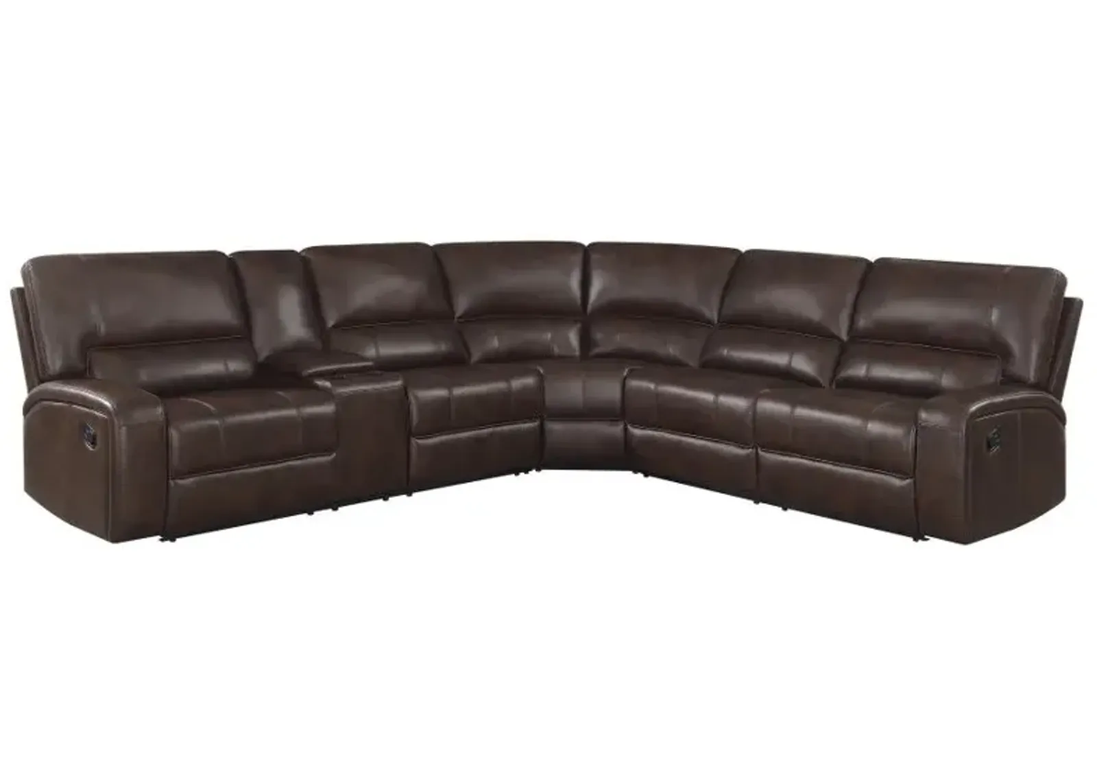 Brunson 3-piece Upholstered Motion Sectional Brown