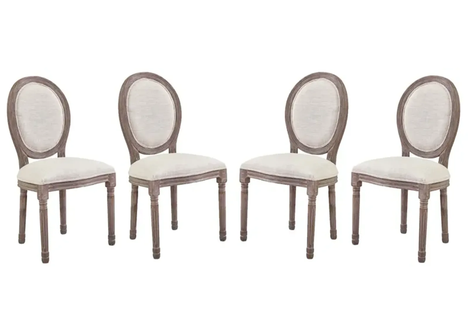 Emanate Dining Side Chair Upholstered Fabric Set of 4