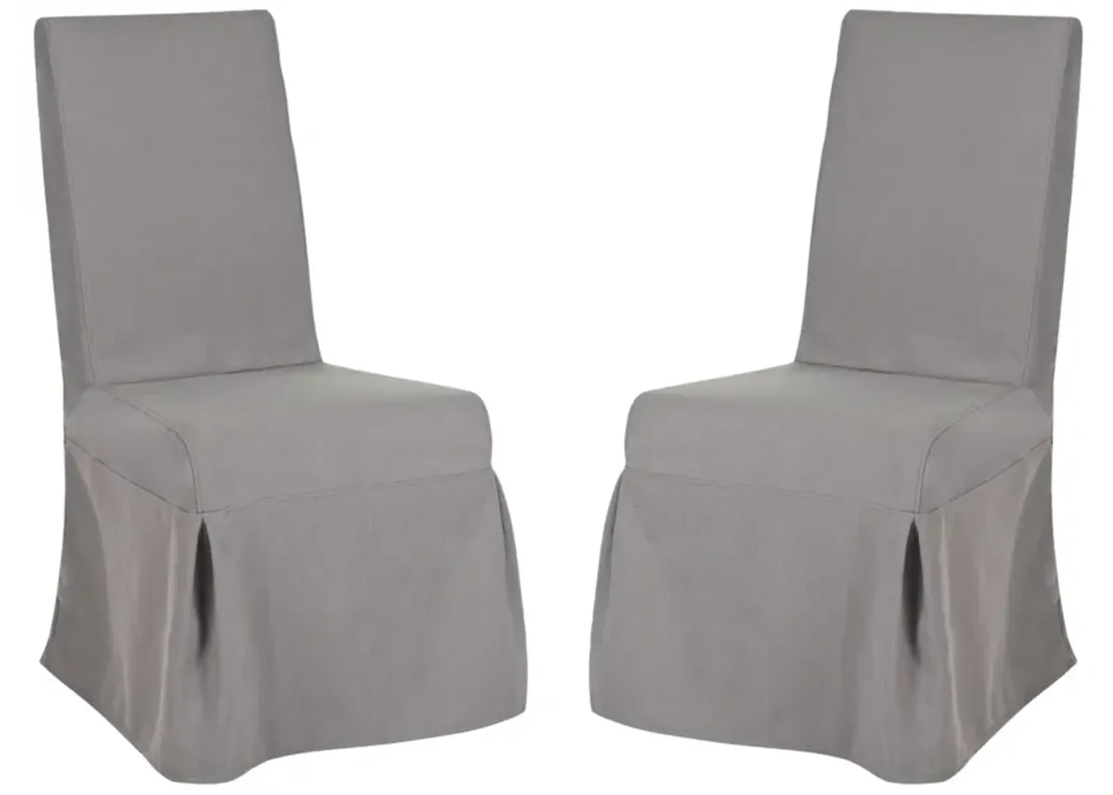 ADRIANNA 19''H LINEN SLIPCOVER CHAIR (SET OF 2)