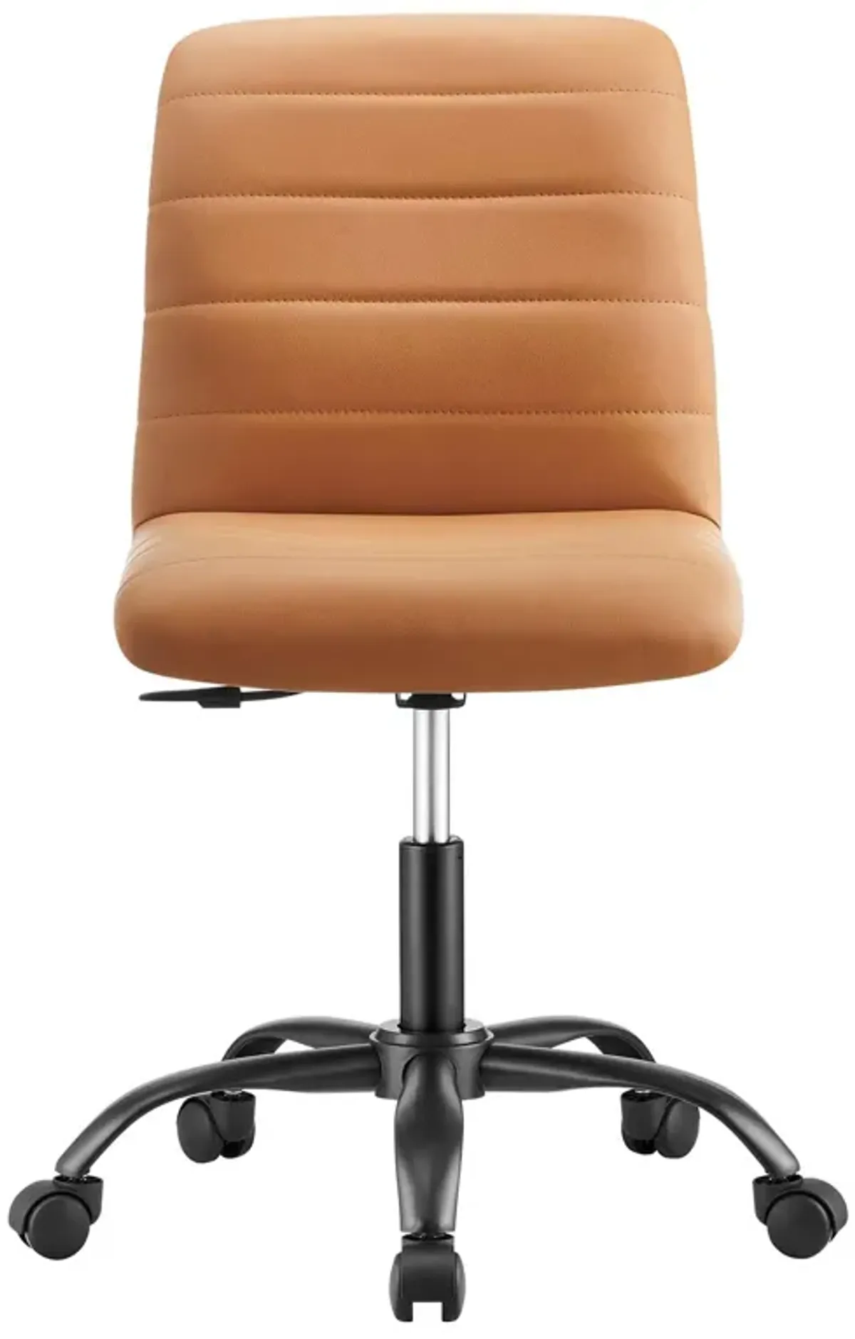 Ripple Armless Vegan Leather Office Chair