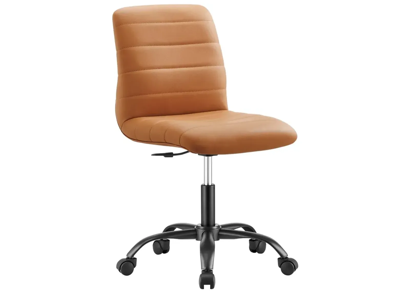 Ripple Armless Vegan Leather Office Chair