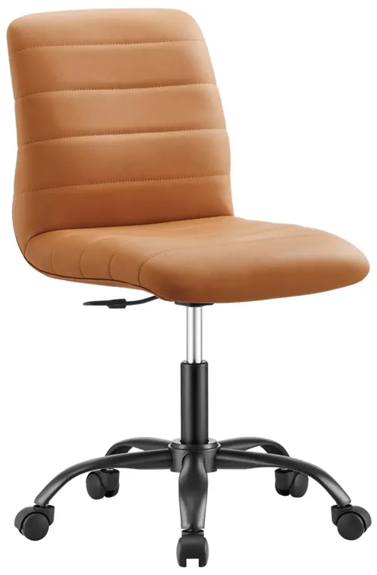 Ripple Armless Vegan Leather Office Chair