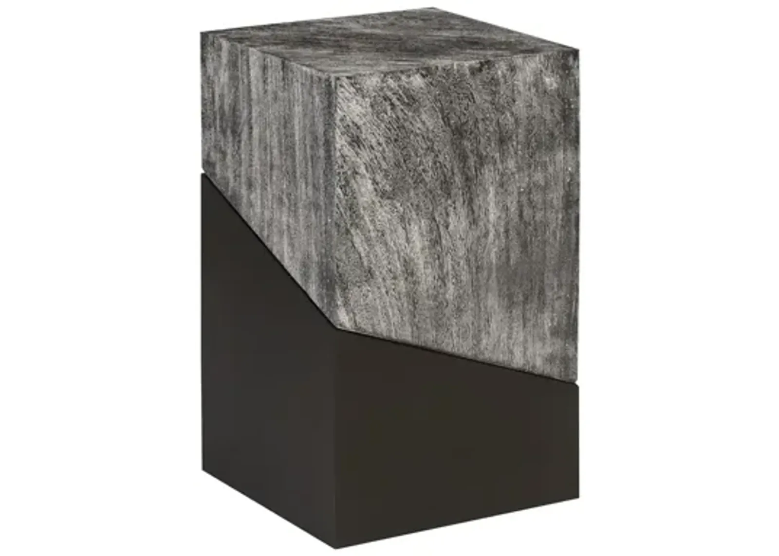 Geometry Side Table, Gray Stone