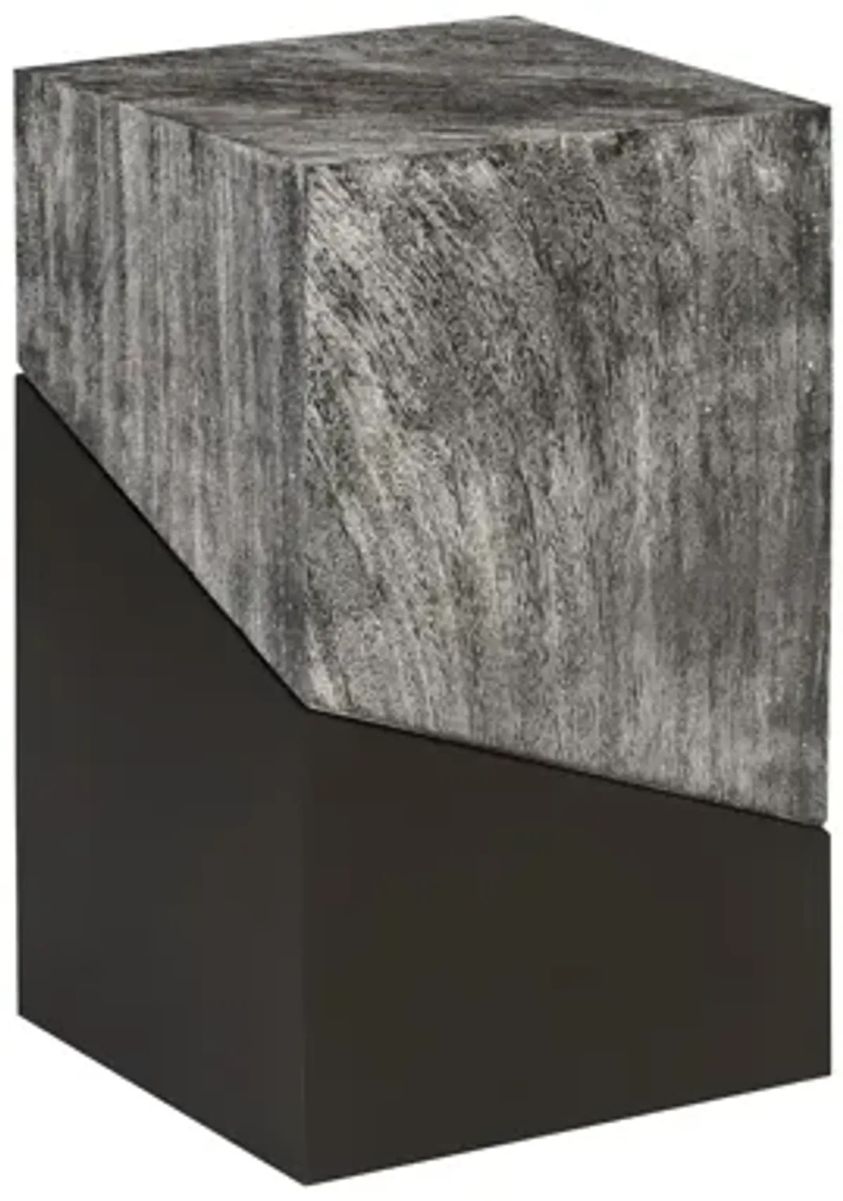 Geometry Side Table, Gray Stone