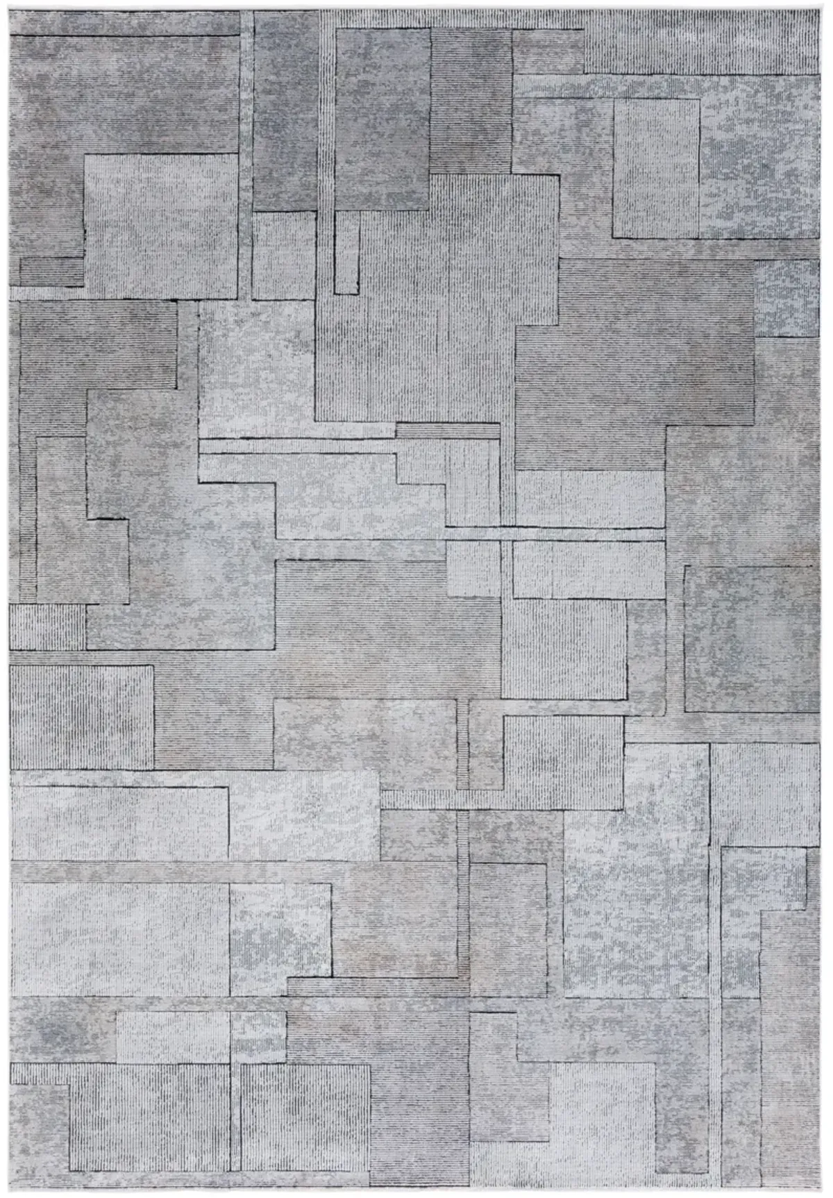 SIGNATURE 730 GREY  8' x 10' Large Rectangle Rug