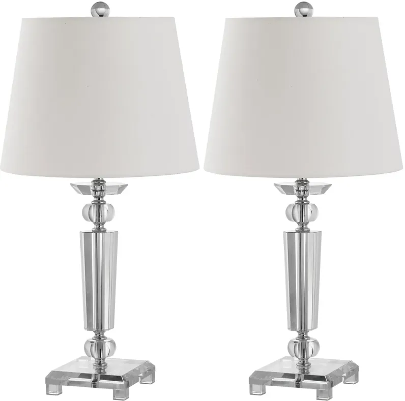 Imogene 24-Inch H Crystal Table Lamp - Set of 2