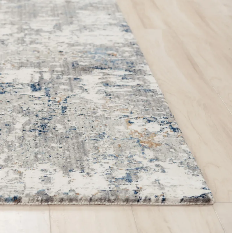 Anatolia Beige/multi Abstract Recycled Polyester 2'6" x 8' Runner Rug