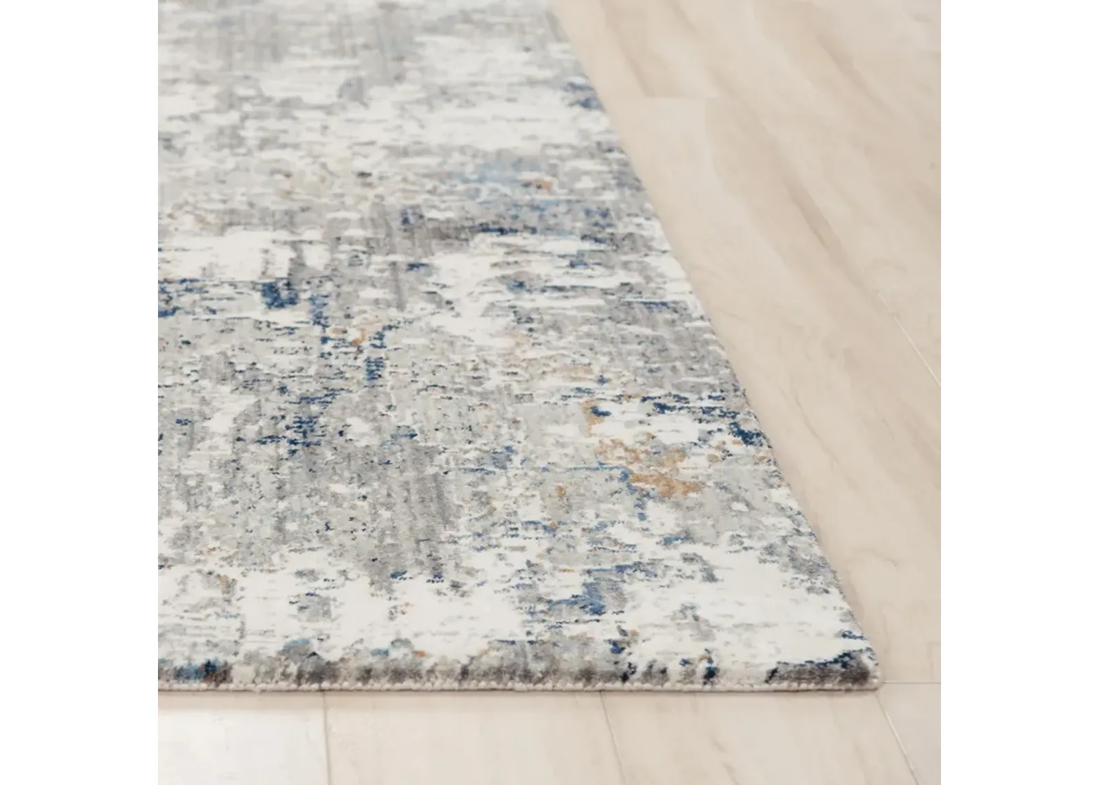 Anatolia Beige/multi Abstract Recycled Polyester 2'6" x 8' Runner Rug