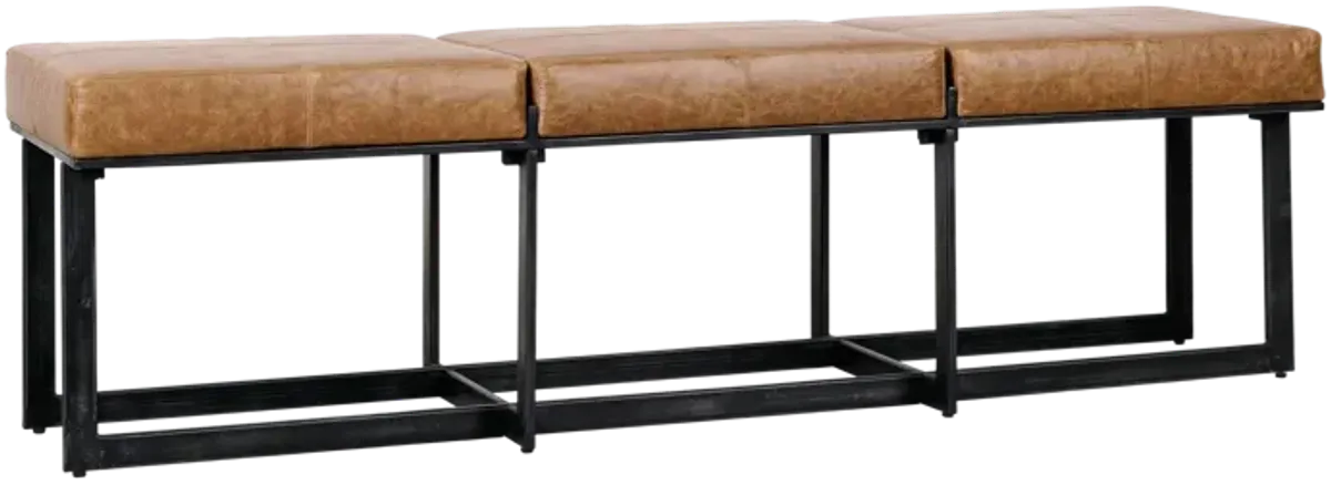 Calvin Narrow Bench in Chestnut