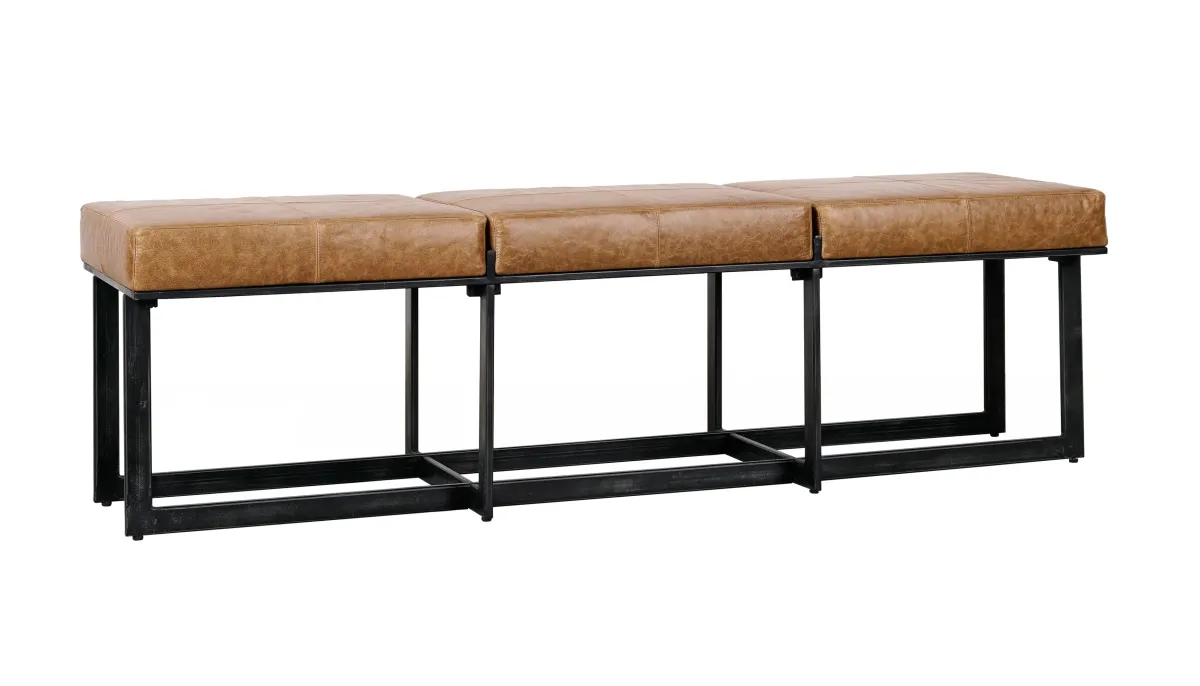 Calvin Narrow Bench in Chestnut