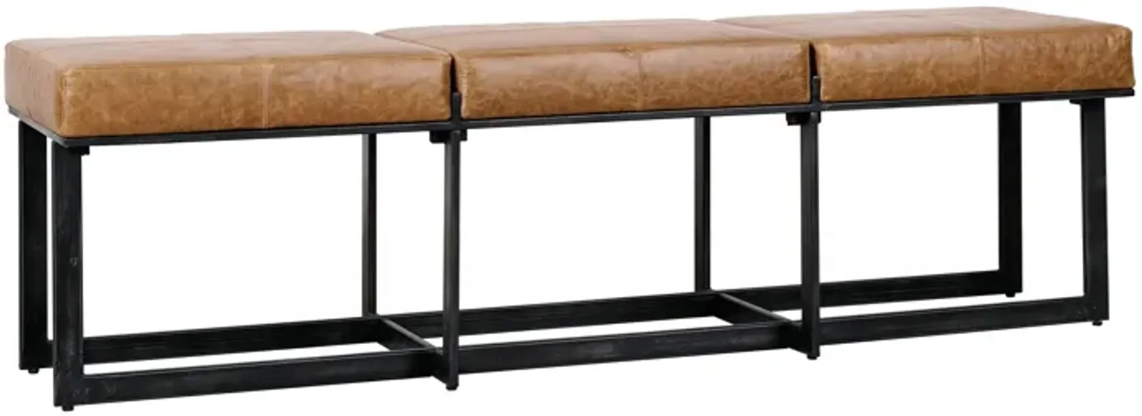 Calvin Narrow Bench in Chestnut