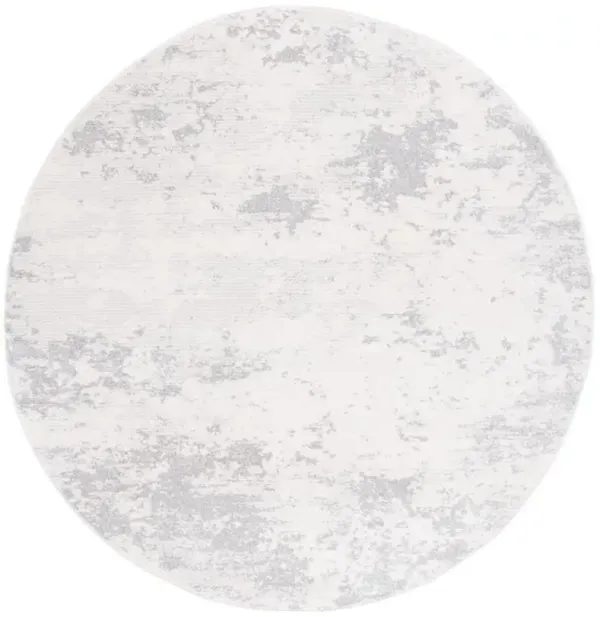 WHISPER 546 Grey  6'-7' X 6'-7' Round Round Rug