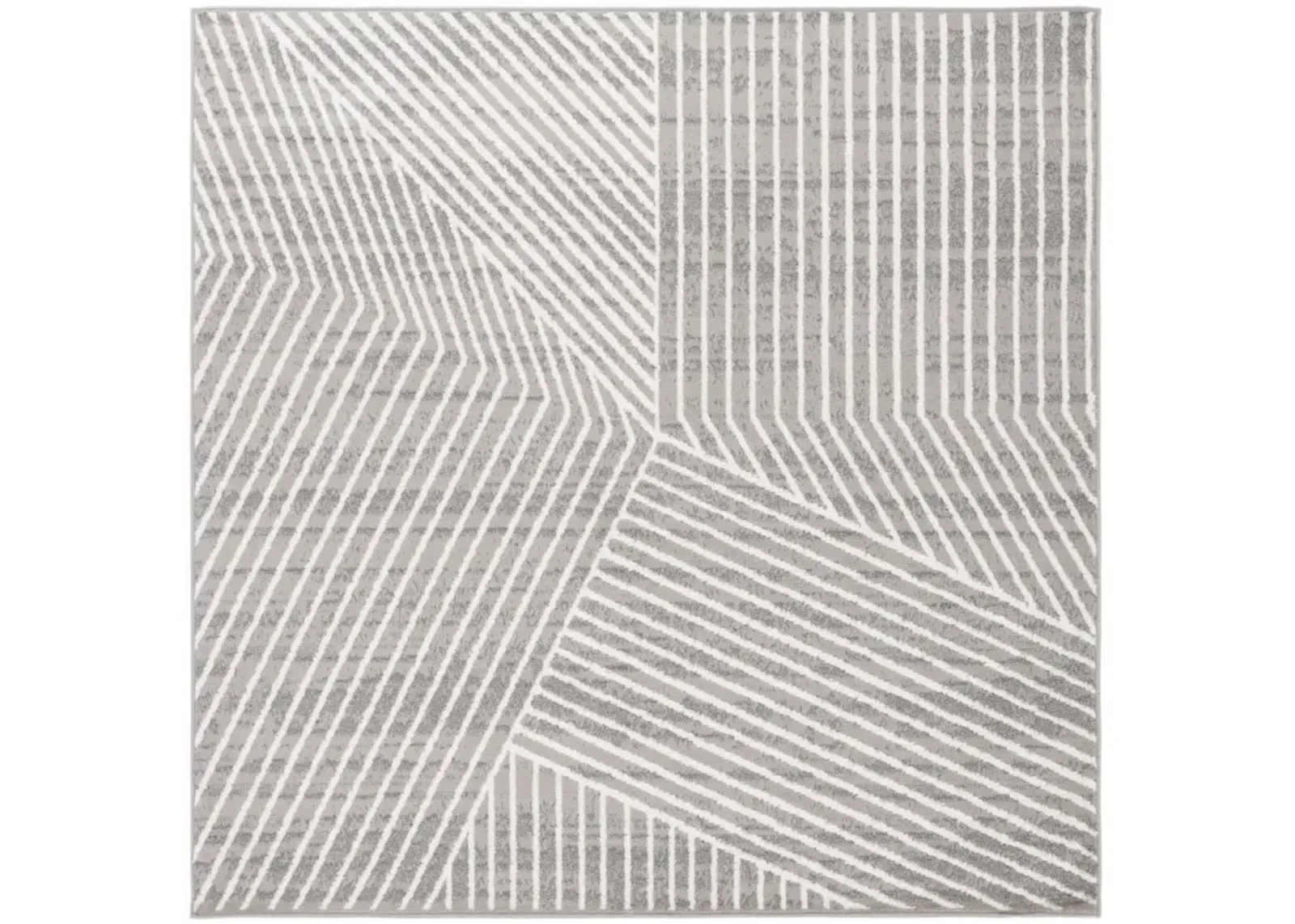 PYRAMID 241 GREY  6'-7' x 6'-7' Square Square Rug