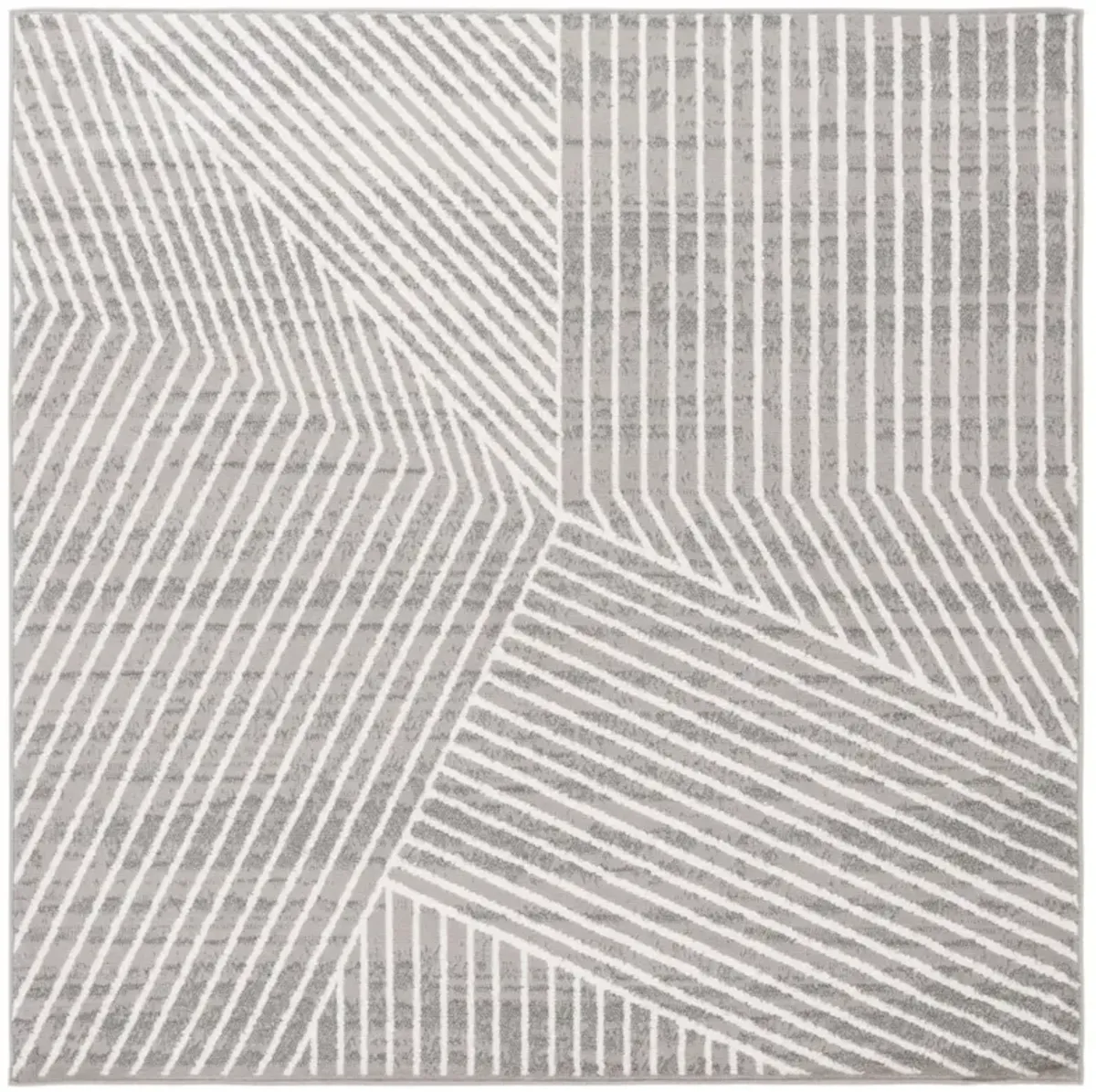 PYRAMID 241 GREY  6'-7' x 6'-7' Square Square Rug