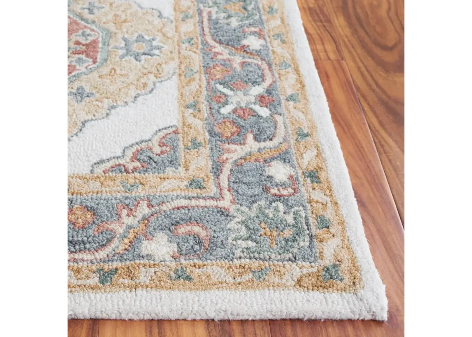 METRO 378 IVORY  6' x 6' Square Square Rug