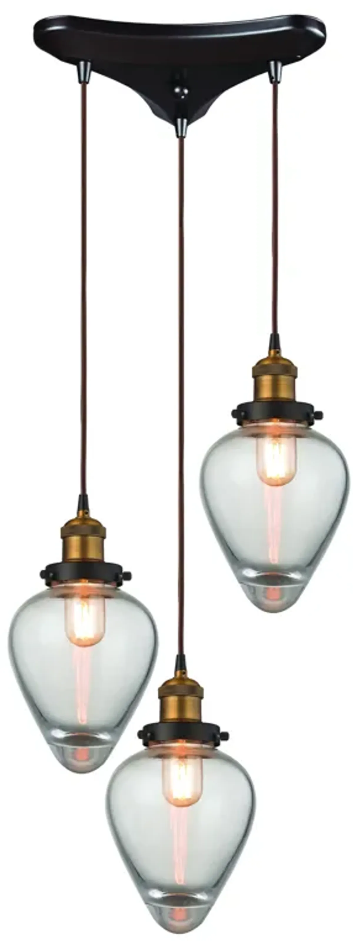 Bartram Configurable Multi Pendant - Antique Brass