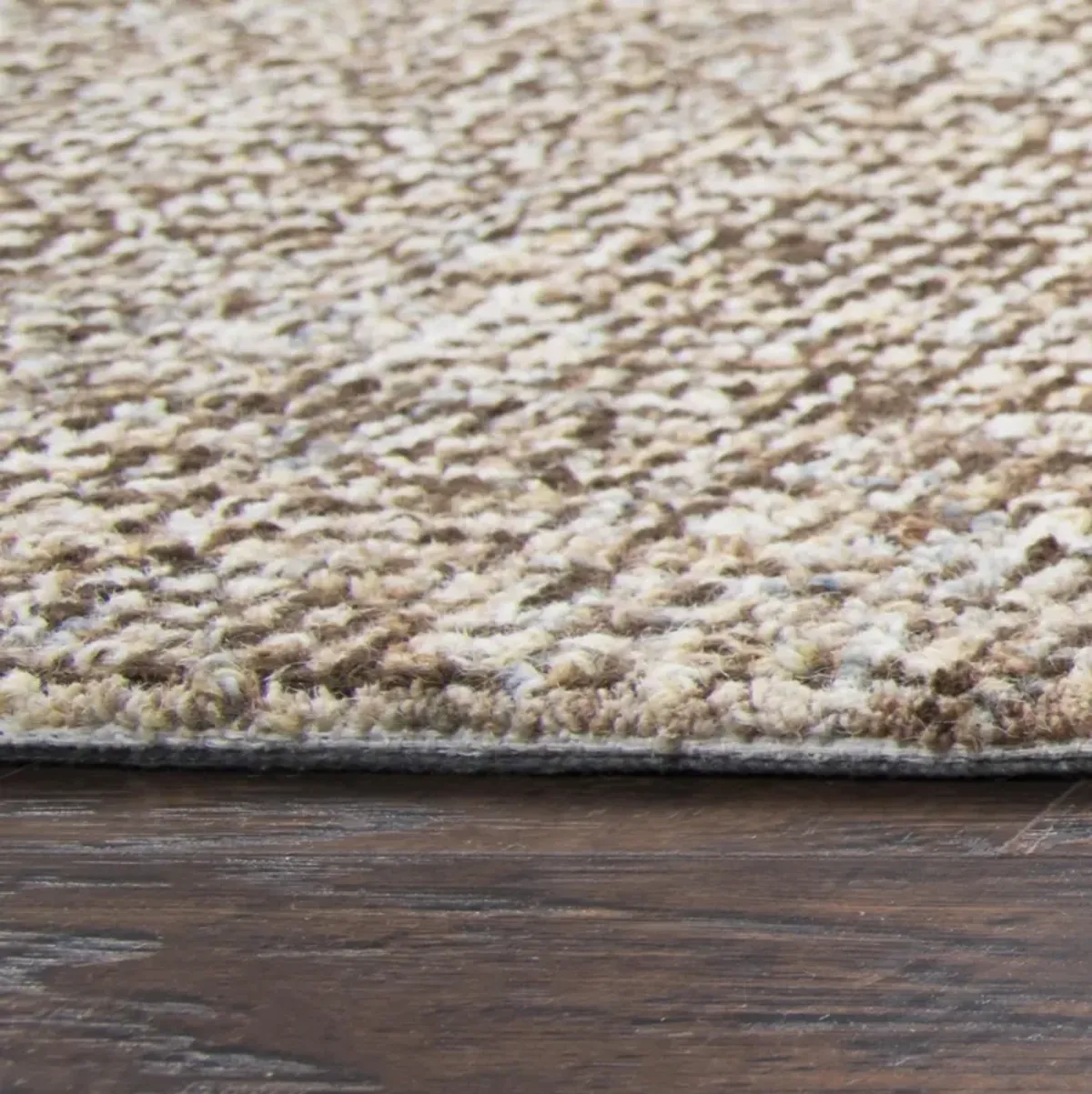 Brindleton Brown/Ivory Tweed Wool 8' x 8' Round Round  Rug