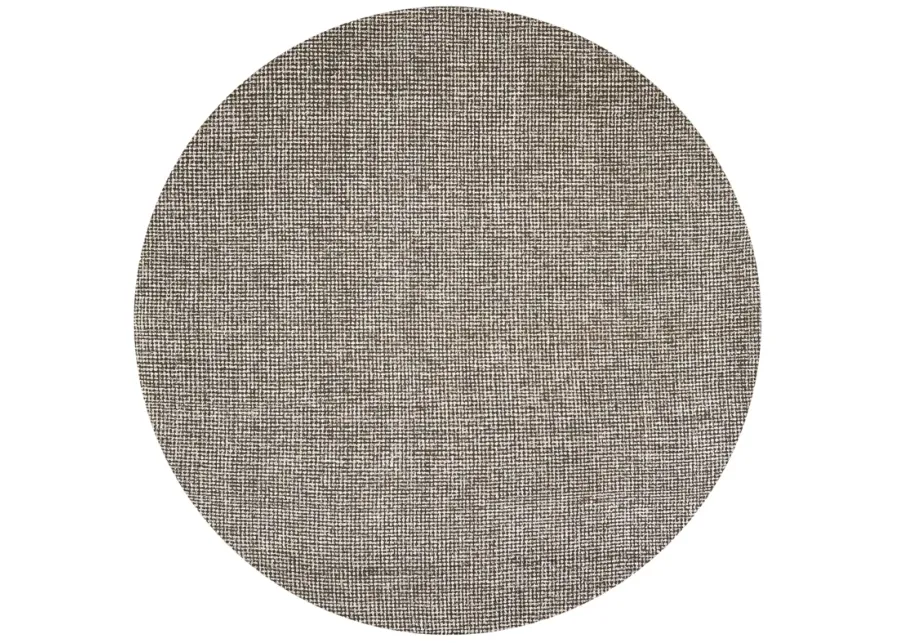 Brindleton Brown/Ivory Tweed Wool 8' x 8' Round Round  Rug