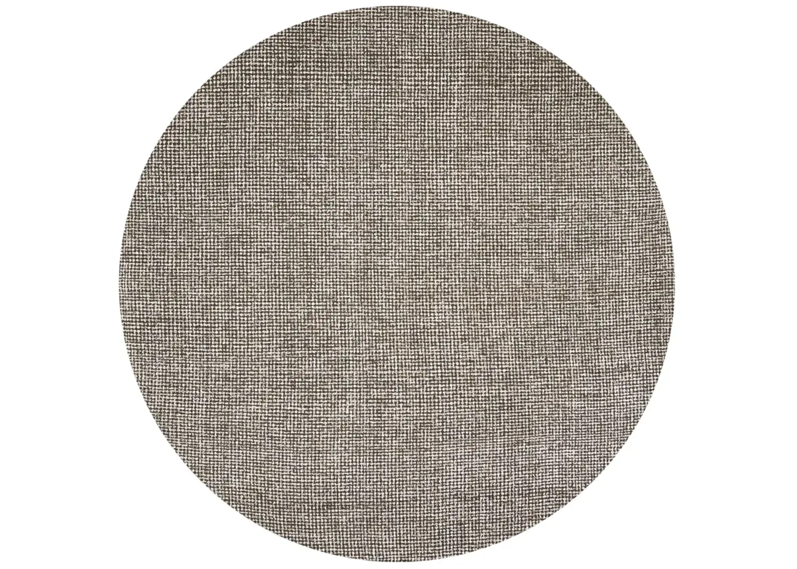 Brindleton Brown/Ivory Tweed Wool 8' x 8' Round Round  Rug