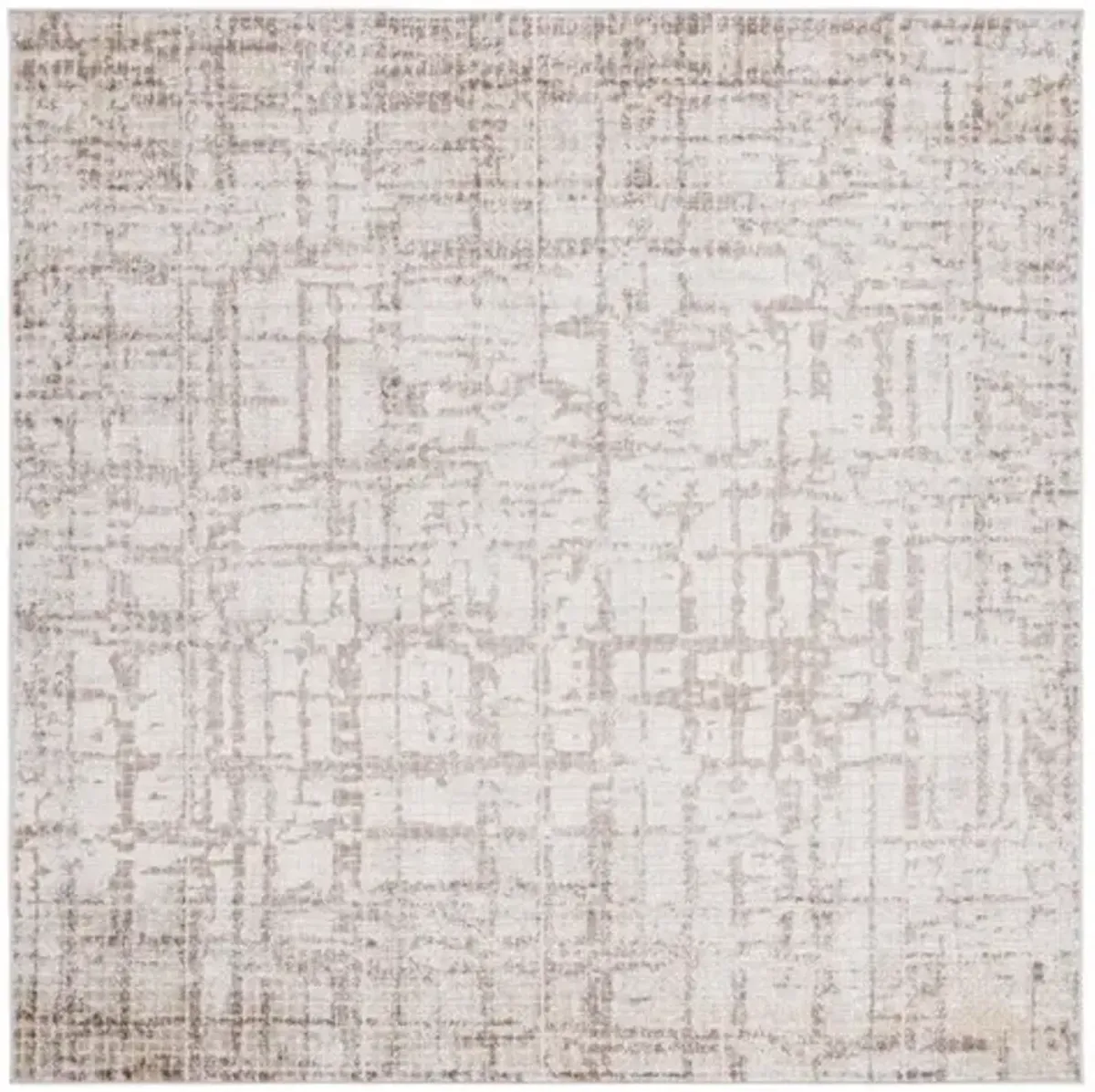 PALMA 340 Brown 6'-7' X 6'-7' Square Square Rug