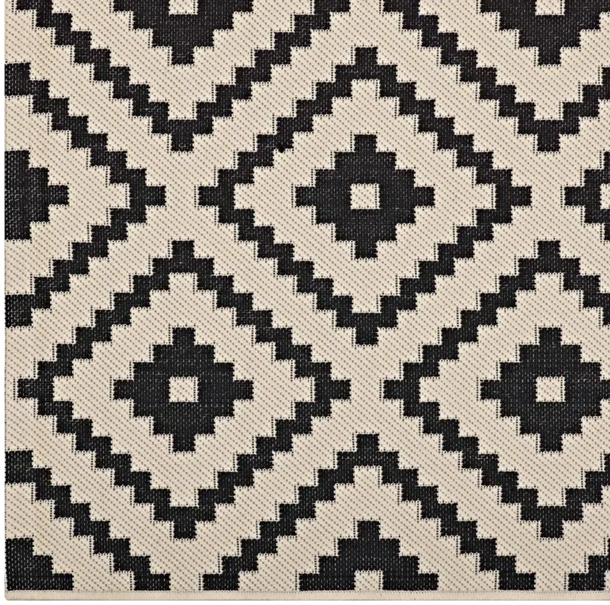 Perplex  Geometric Diamond Trellis 5x8 Indoor and Outdoor Area Rug