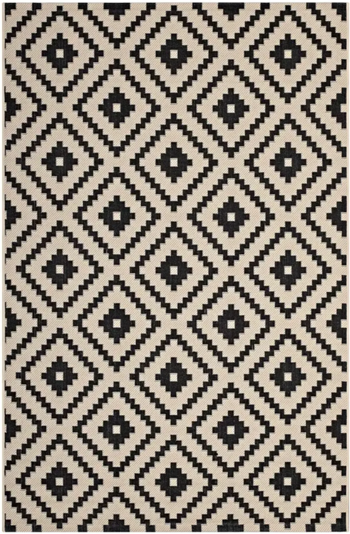 Perplex  Geometric Diamond Trellis 5x8 Indoor and Outdoor Area Rug