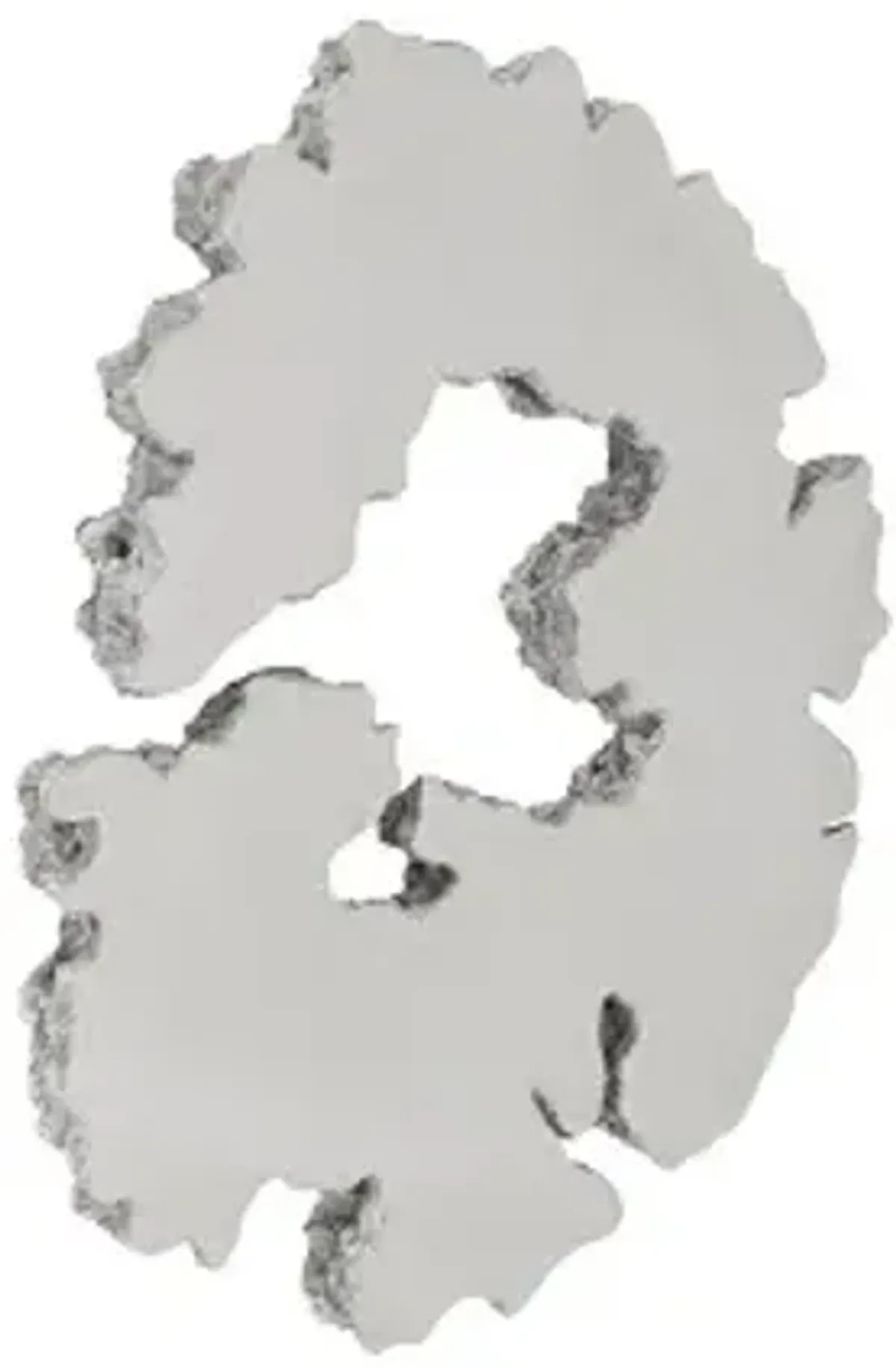 lava slice wall art, resin, stainless steel, lg