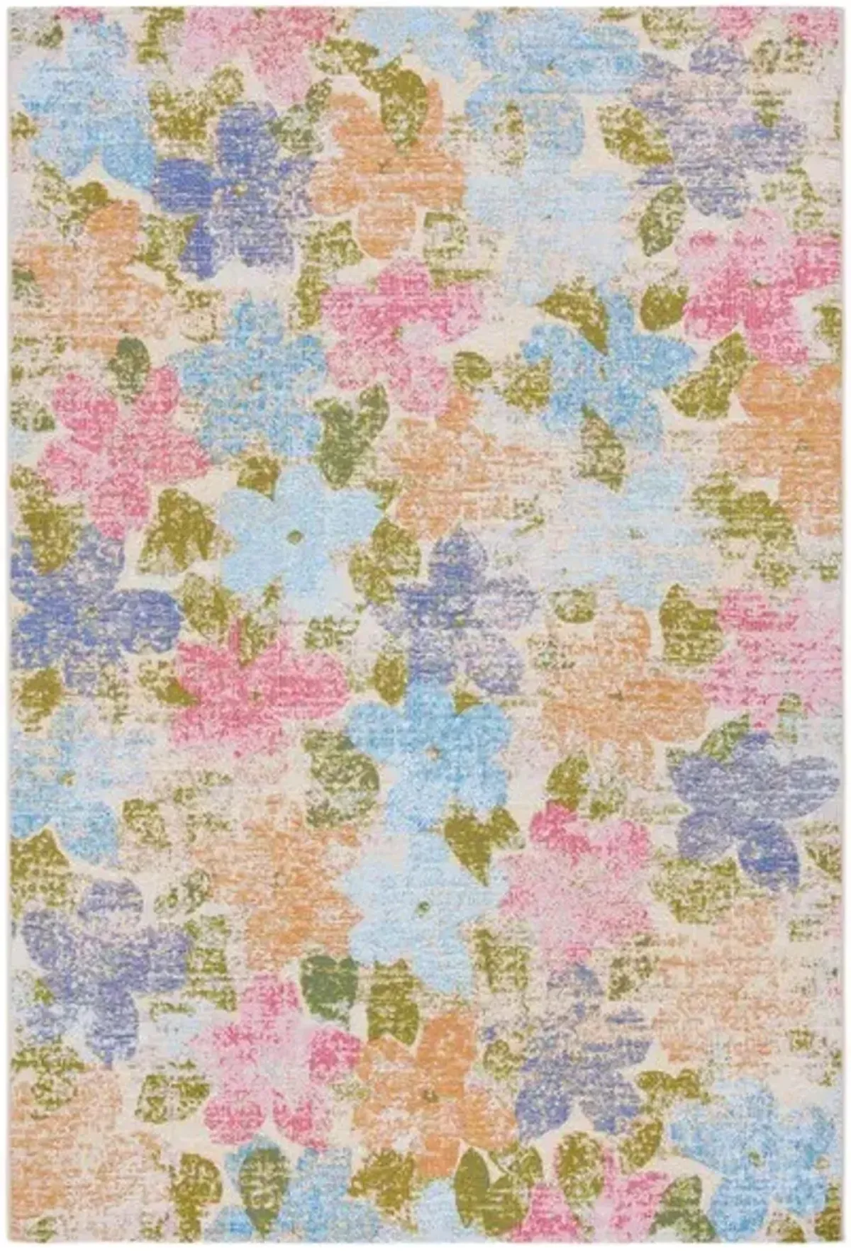 SUMMER 410 Blue  6'-6' x 9'-4' Medium Rectangle Rug