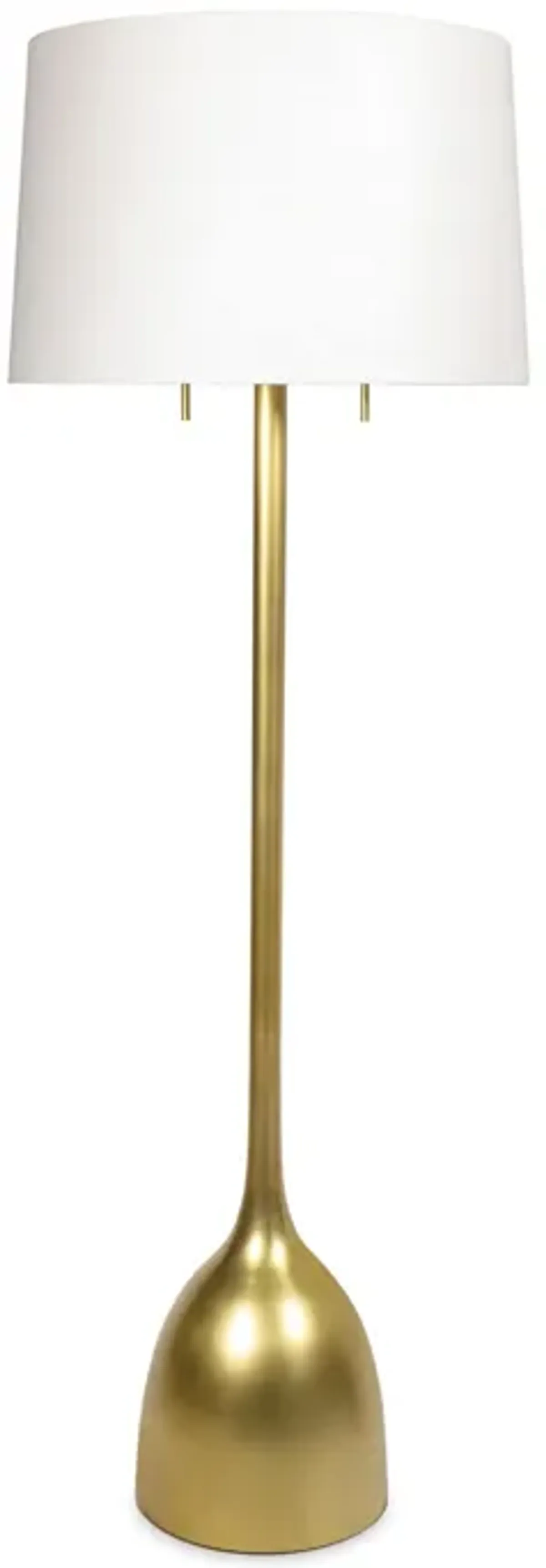 Logan Floor Lamp (Natural Brass)