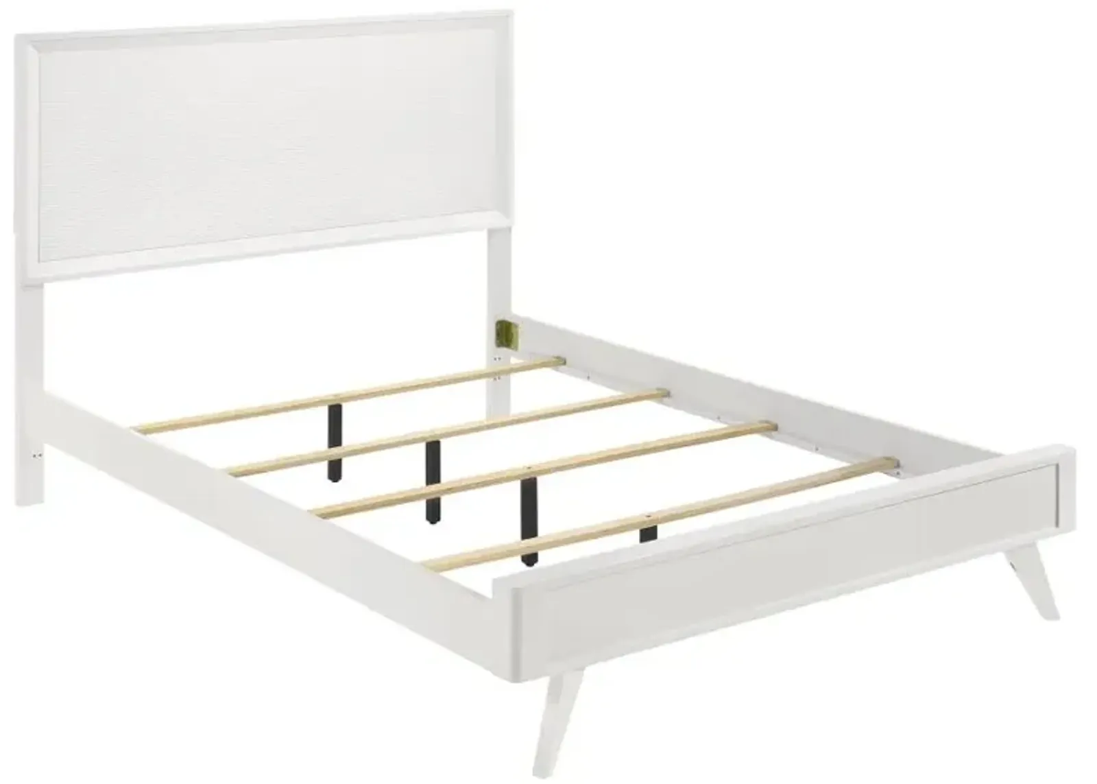 Janelle California King Panel Bed White