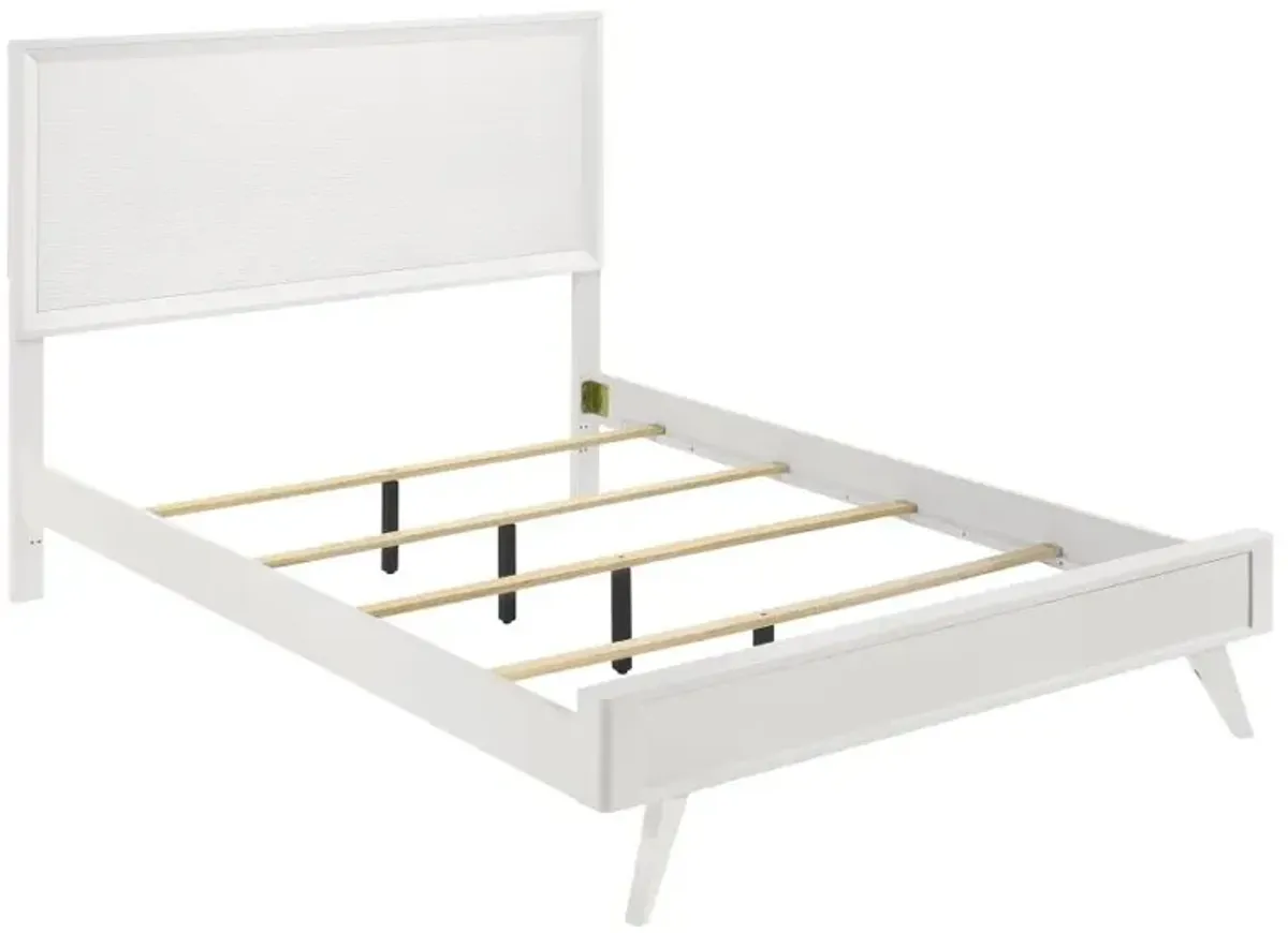 Janelle California King Panel Bed White