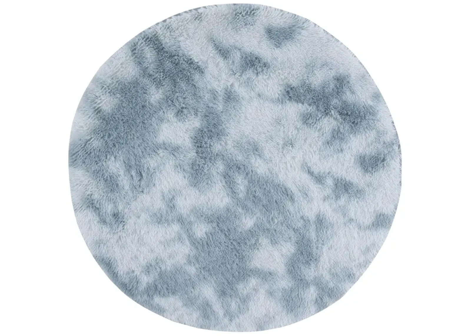 RAINBOW SHAG 100 LIGHT GREY 4' x 4' Round Round Rug