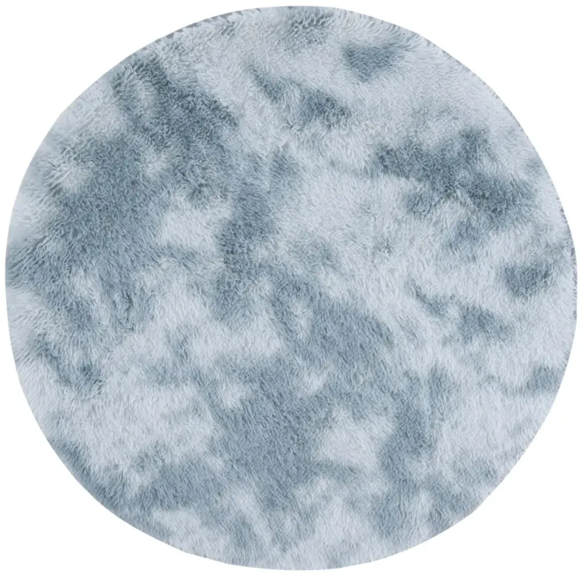 RAINBOW SHAG 100 LIGHT GREY 4' x 4' Round Round Rug