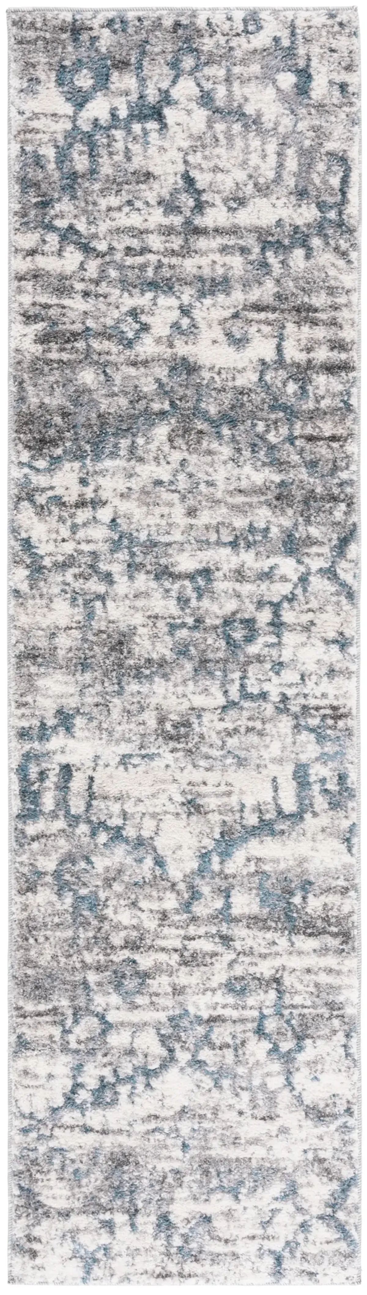 RAVINE SHAG 350 BLUE  2'-2' x 8' Runner Rug