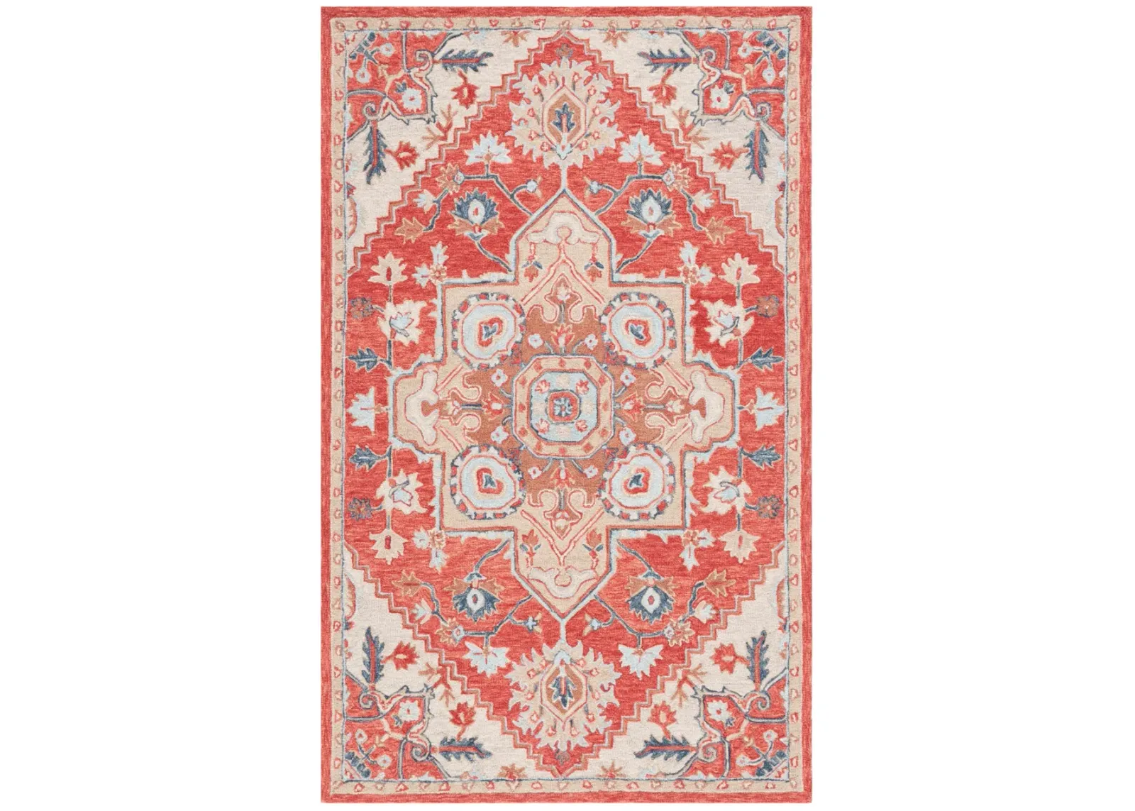 METRO 728 RED  4' x 6' Small Rectangle Rug