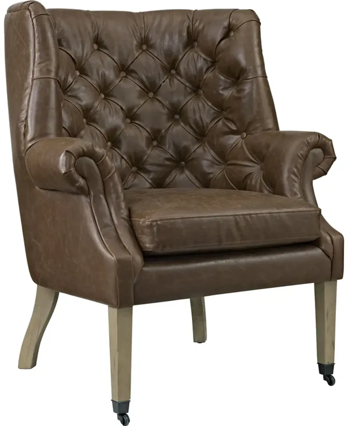 Chart Upholstered Vinyl Lounge Chair