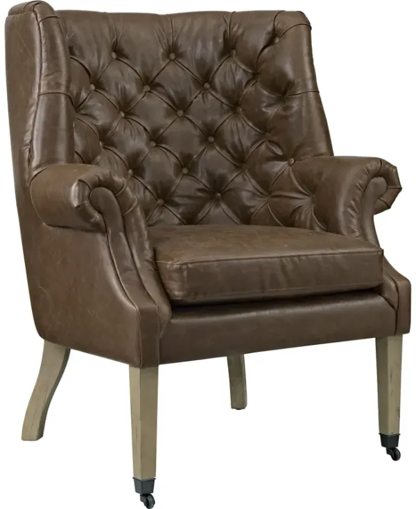 Chart Upholstered Vinyl Lounge Chair