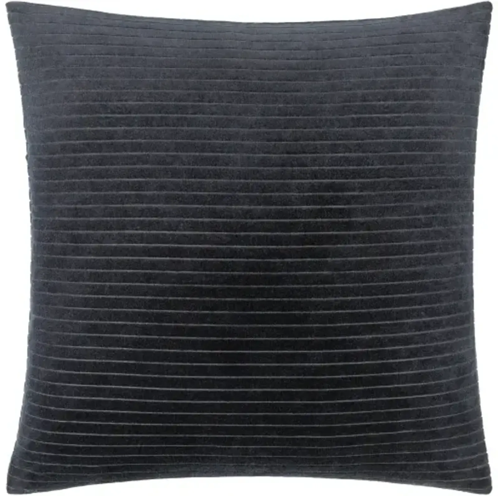 Cotton Velvet Stripes CV-092 22"L x 22"W Accent Pillow  - Poly Insert