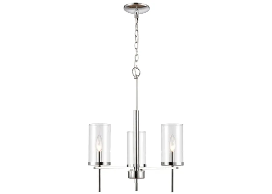 Oakland 19" Wide 3-Light Chandelier - Chrome