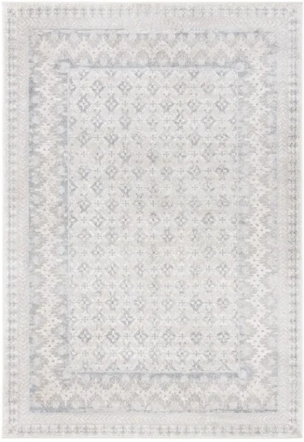 Brentwood 899 Ivory / Grey 6' X 9' Medium Rectangle Powerloomed Rug