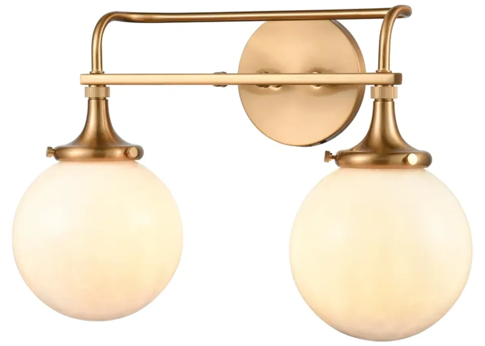 Beverly Hills 17" Wide 2-Light Vanity Light - Satin Brass