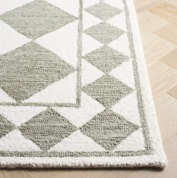 EBONY 122 SAGE  6' x 6' Square Square Rug