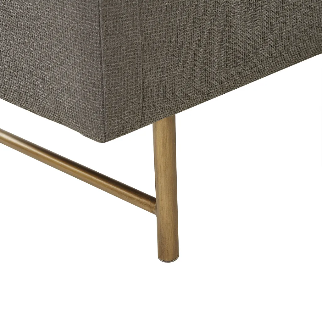 Madison Park Heath Grey Soft Close Storage Accent Bench