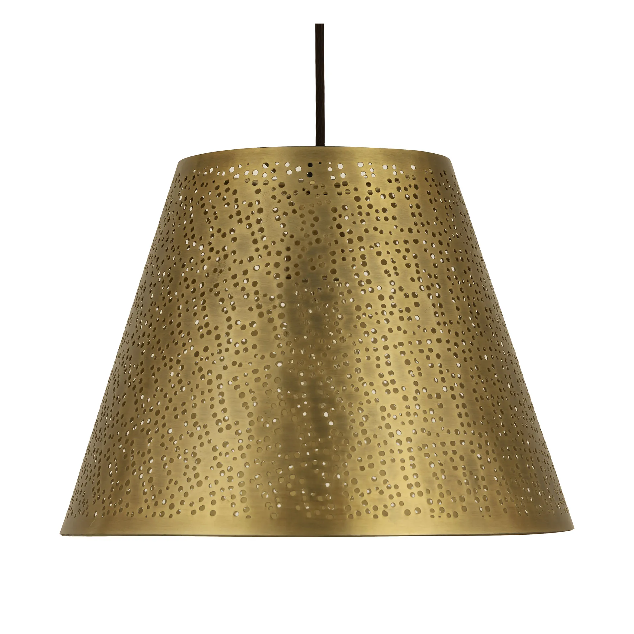 Hargen 15" Wide 1-Light Pendant - Antique Brass