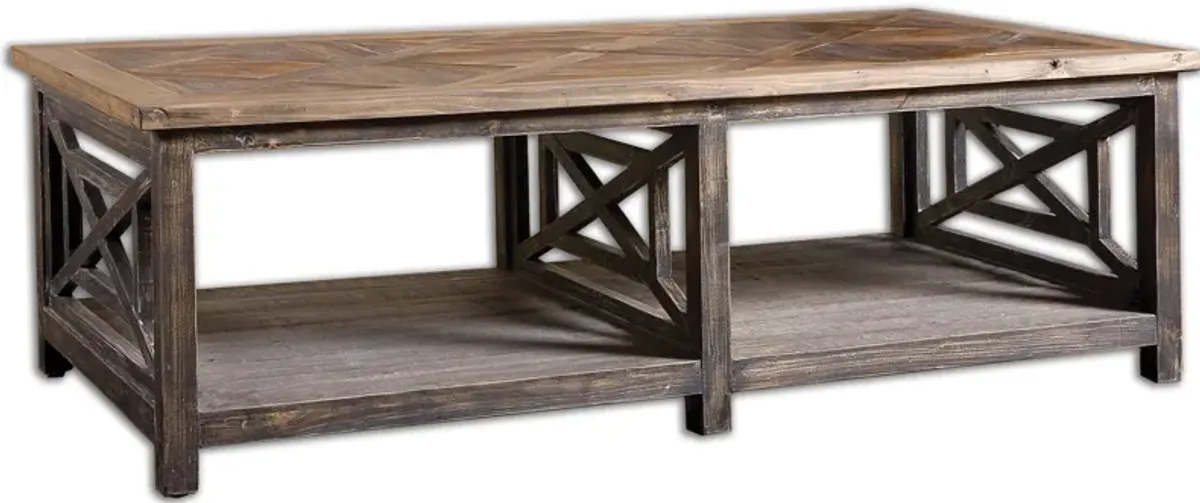 Spiro Reclaimed Wood Cocktail Table