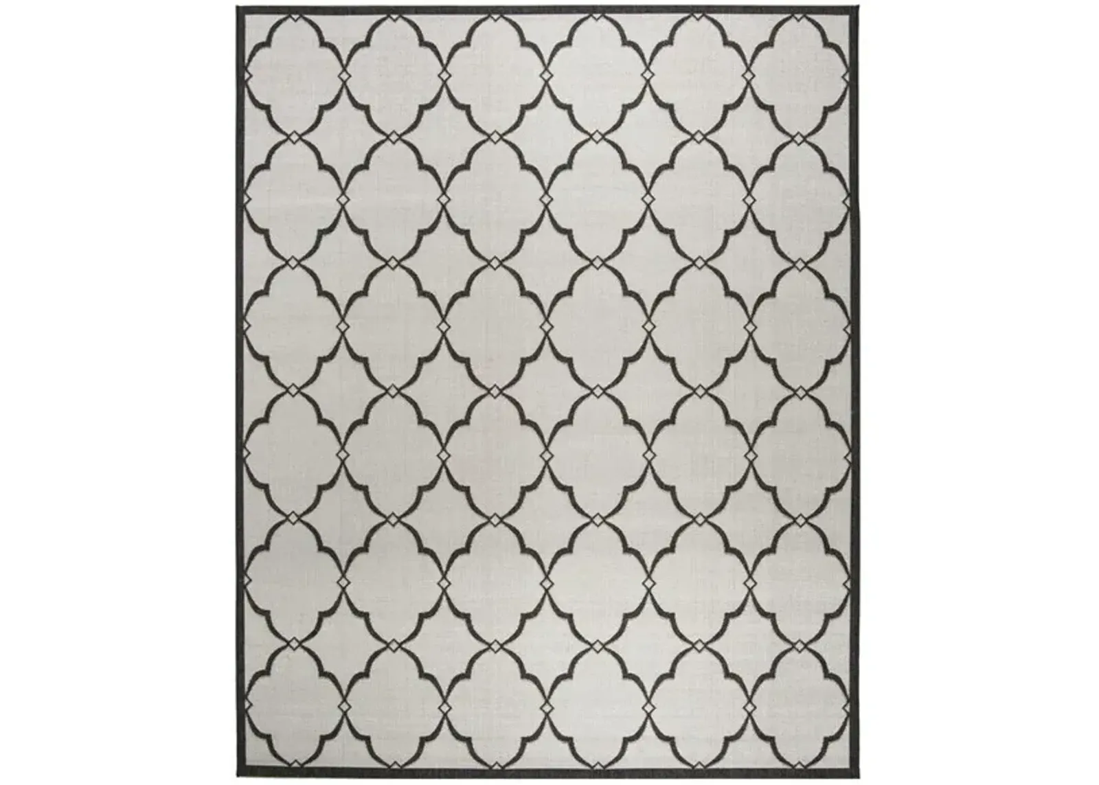 LINDEN 125 Collection LND125A-9 Light Grey / Charcoal 9' X 12'