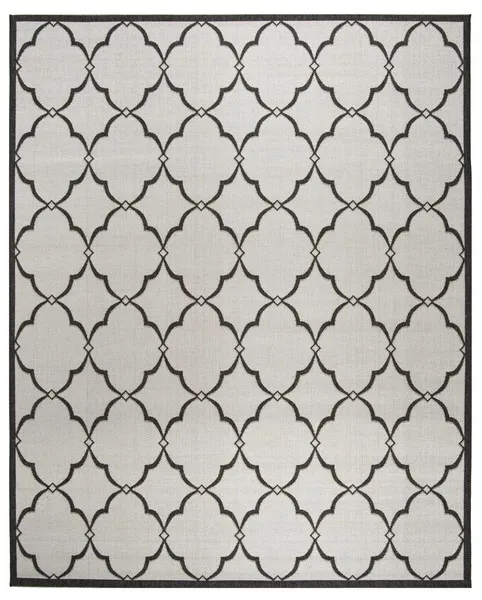 LINDEN 125 Collection LND125A-9 Light Grey / Charcoal 9' X 12'