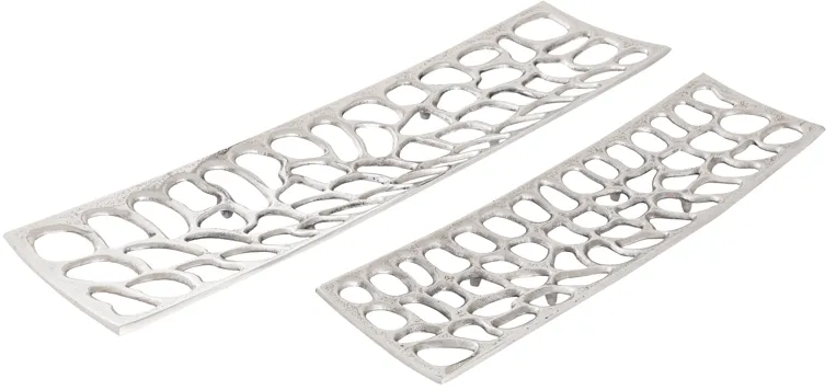 Maro Tray - Set of 2 Nickel